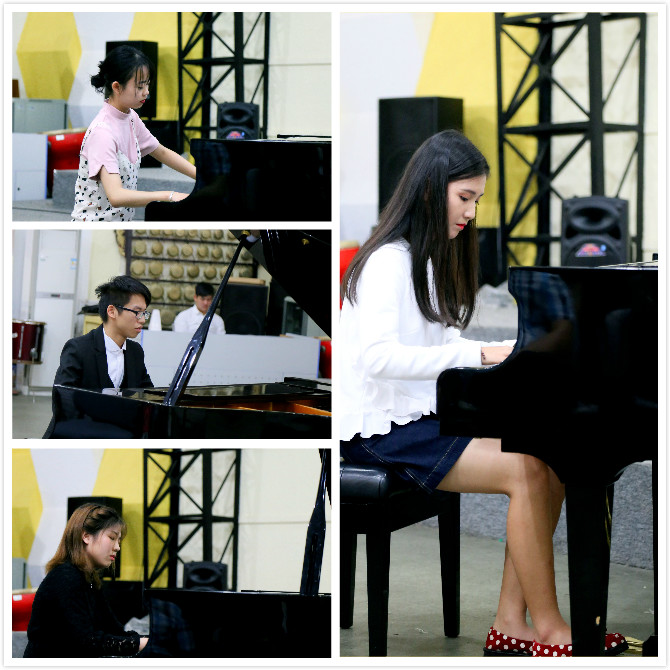 学生们正在进行精彩的钢琴演奏